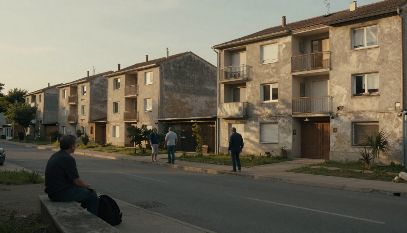 quartier nord de Niort avec immeubles modestes et ambiance urbaine